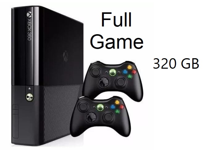 خرید ایکس باکس ۳۶۰ سوپر اسلیم دو دسته با بازی | قیمت xbox 360 super slim 320GB دو دسته با بازی
