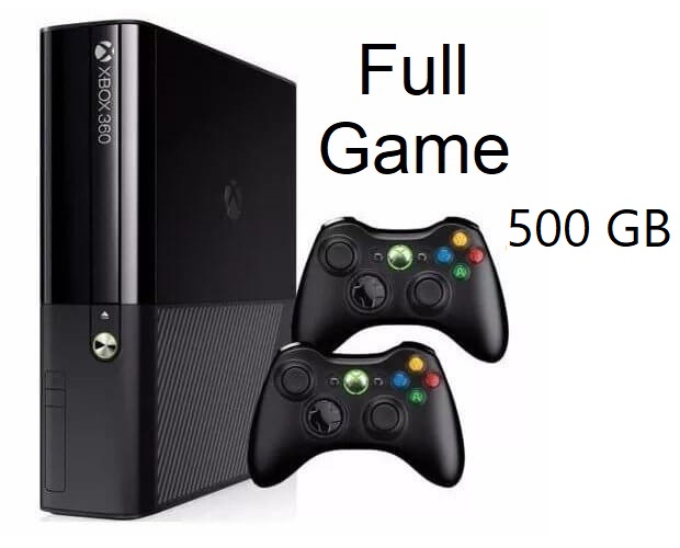 خرید ایکس باکس ۳۶۰ سوپر اسلیم دو دسته با بازی | قیمت xbox 360 super slim 500GB دو دسته با بازی