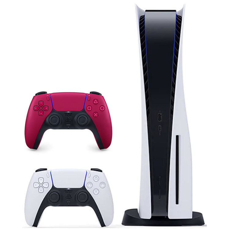 خرید PlayStation 5 دیسک خور + دوال سنس قرمز